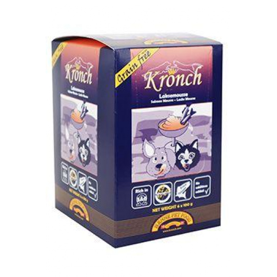 KRONCH LakseMoisse GrainFree pro psy/kočky,losos6x100g
