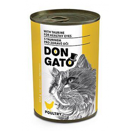Don Gato cat konz. drůbeží 415g Don Gato cat konz. drůbeží 415g
