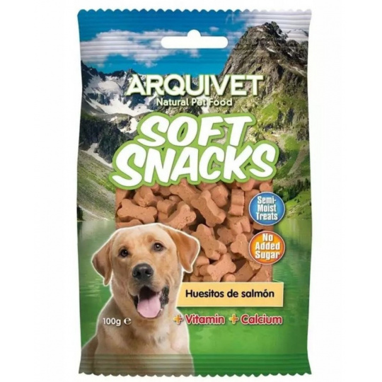 ARQUIVET Soft Snacks Salmon - pamlsek pro psa - 100g