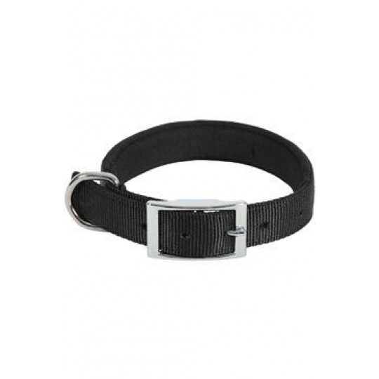 Obojek pes SOFT nylon 25mm/60cm černá Zolux