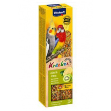 Vitakraft Bird Kräcker Korela/Parrot kiwi+citr tyč 2ks Vitakraft Bird Kräcker Korela/Parrot kiwi+citr tyč 2ks