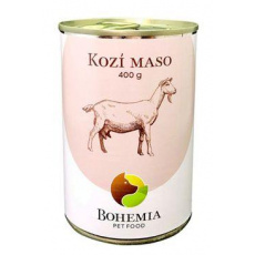 BOHEMIA MASO Kozí ve vlastní šťávě 400g BOHEMIA MASO Kozí ve vlastní šťávě 400g