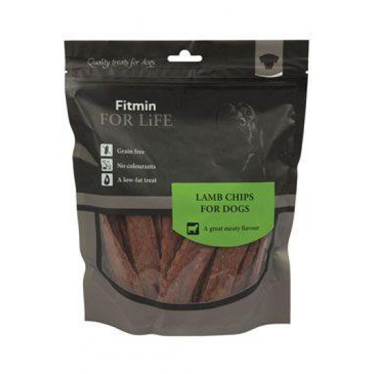 Fitmin FL dog poch. Treats Jehněčí plátky 400g