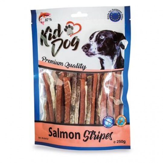 KIDDOG 100% losos v proužku 250 g