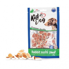 KIDDOG králičí malé sushi 80 g KIDDOG králičí malé sushi 80 g