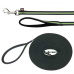 FUSION stopovací vodítko pásek 15 m/17 mm, černo-zelený - DOPRODEJ