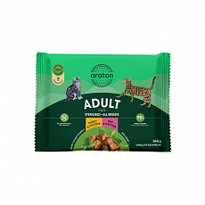 ARATON cat adult sterilised KAPSIČKA wet set  4 x 85 g