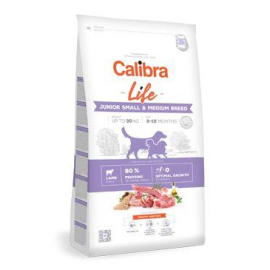 Calibra Dog Life Junior Small & Medium Breed Lamb 2,5 kg