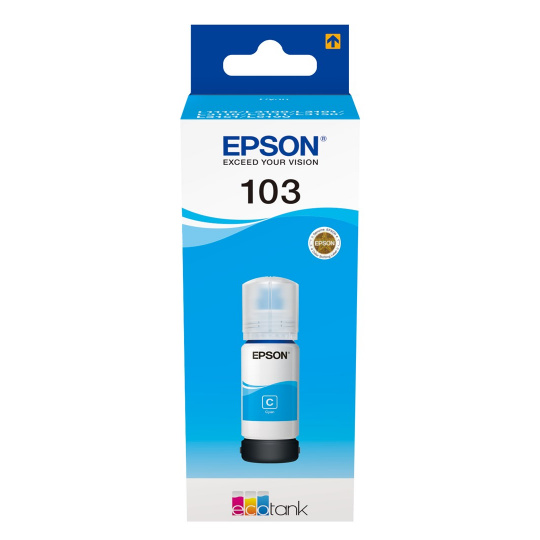 Epson 103 EcoTank Cyan ink bottle