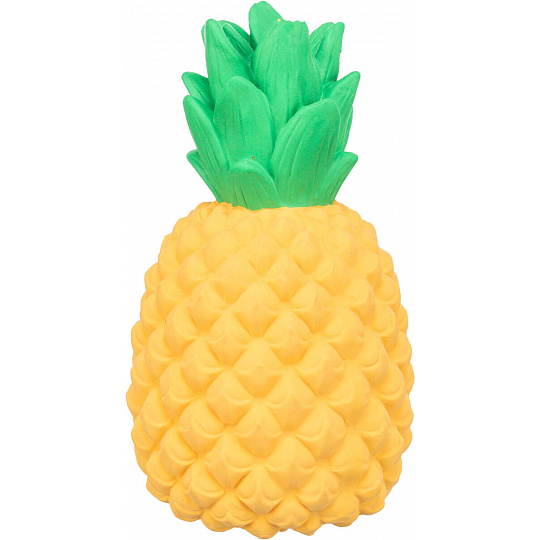 Ananas, latexová hračka se zvukem, 14 cm