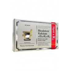 Bioaktivní Kalcium + D3 + K1+K2 60tbl Bioaktivní Kalcium + D3 + K1+K2 60tbl