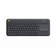 Logitech K400 Plus klávesnice RF bezdrátový QWERTY Holandský Černá