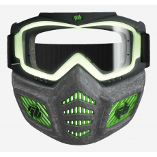 Obličejová maska Gel Blaster Elite green grey