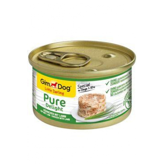 GimDog Pure Delight konz. kuře s jehněčím 150g GimDog Pure Delight konz. kuře s jehněčím 150g