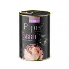 NEW PIPER CAT konzerva pro sterilizované kočky, s králíkem, 400g