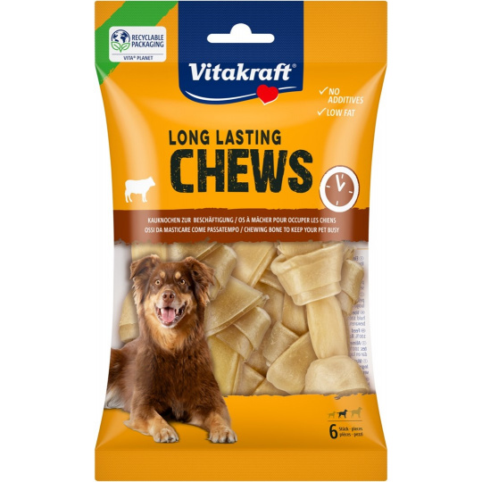 VITAKRAFT Long Lasting Chews Beef - pamlsek pro psa - 175g