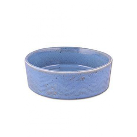 Miska keramická Zig Zag 12cm modrá 0,34l