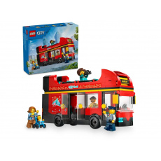 LEGO CITY 60407 Červený dvoupatrový vyhlídkový autobus