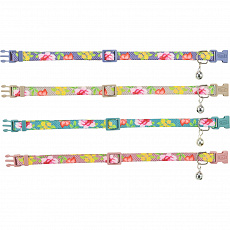 Obojek pro kočky, s květinami, 20–34 cm/10 mm, různé barvy Obojek pro kočky, s květinami, 20–34 cm/10 mm, různé barvy