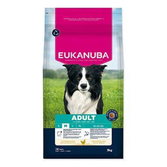 Eukanuba Dog Adult Medium rich in fresh Chicken 3kg Eukanuba Dog Adult Medium rich in fresh Chicken 3kg