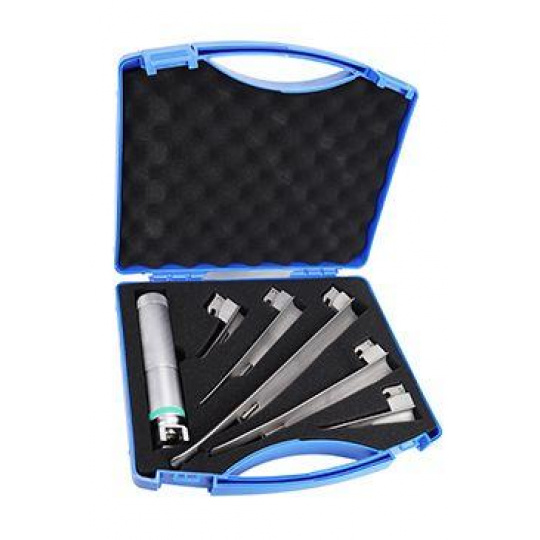 Laryngoskop Toex sada 1-2-3-4-5 s optickým vláknem