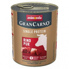 GRANCARNO Single Protein 800 g čisté hovězí, konzerva pro psy