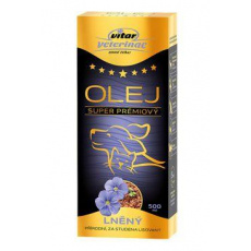 VITAR Veterinae Lněný olej 500ml VITAR Veterinae Lněný olej 500ml