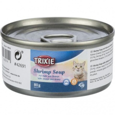 Shrimp Soup kuře & krevety - tekutý pamlsek pro kočky, 80 g