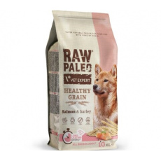 VET EXPERT Raw Paleo Healthy Grain Adult Losos a ječmen - suché krmivo pro psy - 10 kg