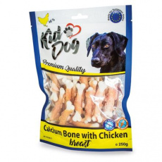 KIDDOG kuřecí prsa na kalciové kostičce 250 g KIDDOG kuřecí prsa na kalciové kostičce 250 g