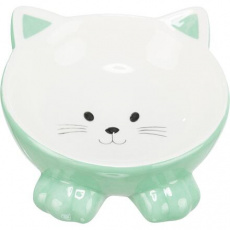 Keramická miska ergonomická 0.15 l/ø 14 cm, vyvýšená, tvar kočka Keramická miska ergonomická 0.15 l/ø 14 cm, vyvýšená, tvar kočka