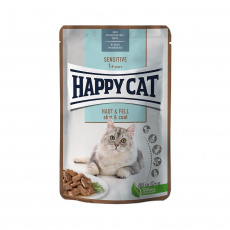 Happy Cat kapsička Sensitive Haut & Fell / Koža & srsť 85g