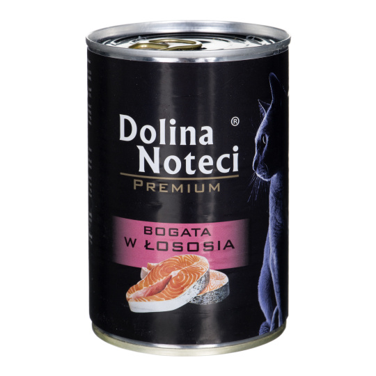 Dolina Noteci Premium bohaté na losos - mokré krmivo pro kočky - 400g