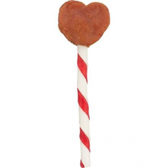 Valentine Heart Lollipop, kuřecí lízátko tvar srdce, 12 cm/15 g  [150 ks]