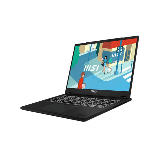 MSI Modern 14 H D13MG-094PL Intel® Core™ i7 i7-13620H Laptop 35,6 cm (14") WUXGA 16 GB DDR4-SDRAM 512 GB SSD Wi-Fi 6E (802.11ax) Windows 11 Home Černá