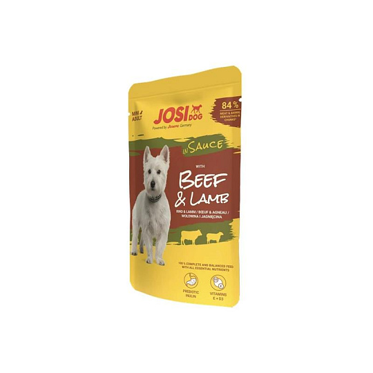 JosiDog pamlsok Dog Beef&Lamb in Sauce 100 g