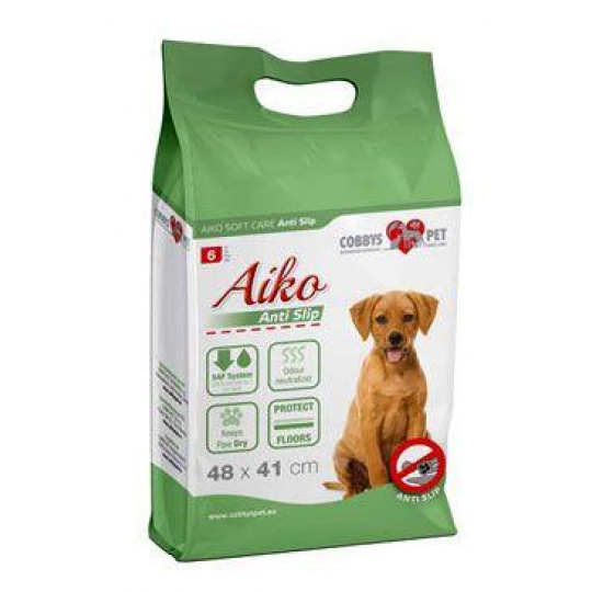 Podložka absorb.pro psy Aiko Anti-Slip 48x41cm 6ks