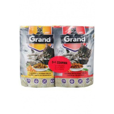 GRAND kaps. deluxe kočka mas. Mtp.folie 5+1 á100g GRAND kaps. deluxe kočka mas. Mtp.folie 5+1 á100g