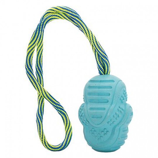 Vrhací tréninkový Aport s vlákny z rýžových slupek, na laně 8/30 cm HipHop Dog