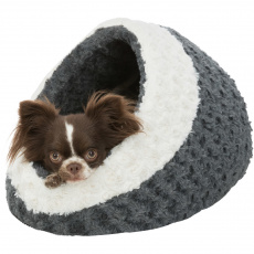 KALINE plyšová kukaň, 35x26x41cm, šedá/krémová KALINE plyšová kukaň, 35x26x41cm, šedá/krémová