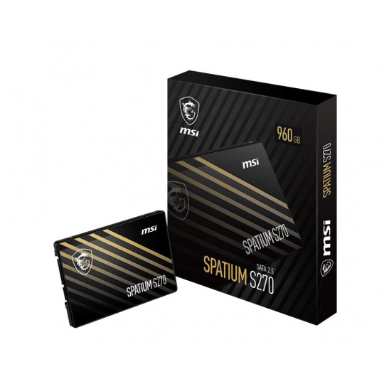 MSI SPATIUM S270 SATA 2.5 960GB SSD disk 2.5" Serial ATA III 3D NAND