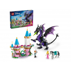 Bloky LEGO DISNEY 43240 Dračí podoba Maleficent a Aurořin hrad