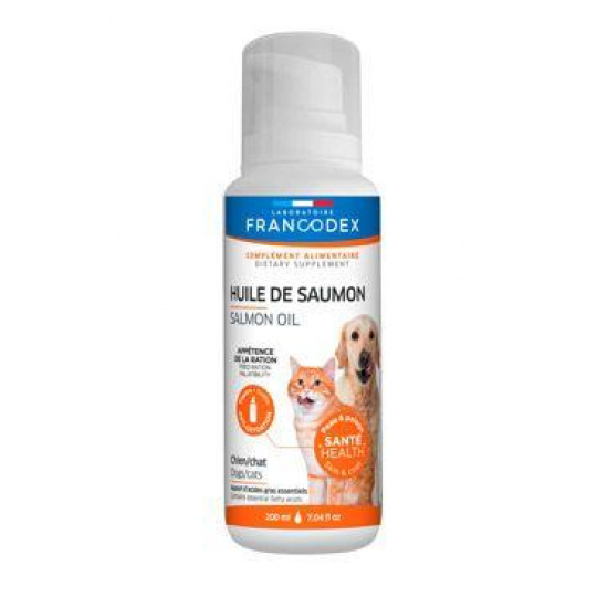 Francodex Salmon Oil lososový olej pro psy,kočky 200ml