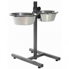 Psí bar, výška 50cm, 2x miska 2,8l/24cm Psí bar, výška 50cm, 2x miska 2,8l/24cm