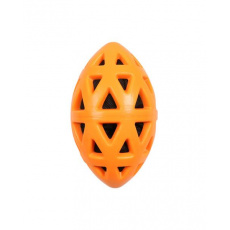Hračka EBI+ Crack me up  - rugby lopta oranžová L - 19x10,5x10,5cm