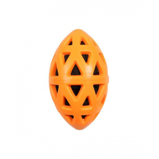 Hračka EBI+ Crack me up  - rugby lopta oranžová L - 19x10,5x10,5cm