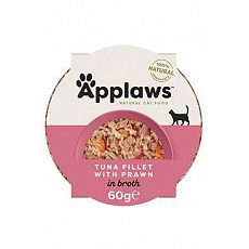 Applaws Cat miska Adult Broth tuniak s krevetami 60g
