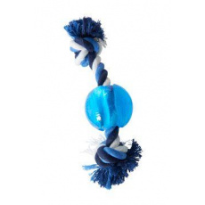 Hračka pes BUSTER Strong Ball s provazem sv. modrá, XS Hračka pes BUSTER Strong Ball s provazem sv. modrá, XS
