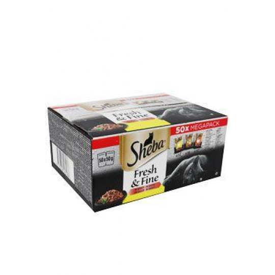 Sheba kapsa Fresh&Fine drůbeží výběr 50x50g