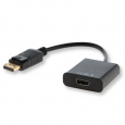 Savio CL-55 adaptér k video kabelům 0,2 m DisplayPort HDMI Typ A (standardní) Černá